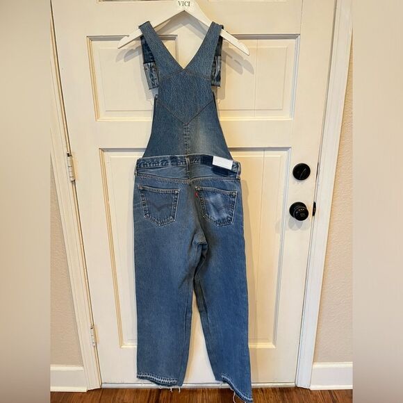 New Re/Done Levi’s Blue Overalls Jean Jumpsuit - Picture 2 of 7